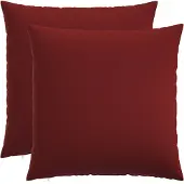 vidaXL Kussensloop 2 st HEERLEN Wijnrood 55 x 55 cm Stof