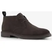 Van Beers suède heren veterschoenen donkerbruin maat 41