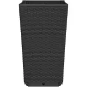 vidaXL Plantenbakken 2 st 32,5x32,5x57 cm polypropeen zwart