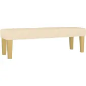 vidaXL Bank Crème 100 x 30 x 30 cm Stof