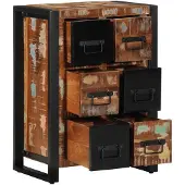 vidaXL Dressoir 50x35x70 cm massief gerecycled hout