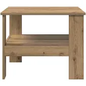 vidaXL Salontafel Artisan-Eik, 57 x 55 x 45 cm, houtvezel