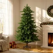 vidaXL Kunstkerstboom 180 cm PVC en Metalen Groen