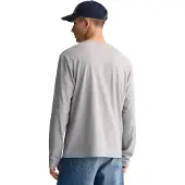 Gant Shirt 'Shield' grijs gemêleerd