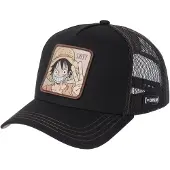 Capslab Pet 'Gorra negra luffy wan3b trucker cap' zwart