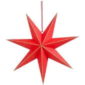 Mica Decorations Papieren kerstster | | Ø 45 cm (Binnen, Rood)