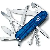 Victorinox Huntsman transparant blauw 1.3713.T2 Zwitsers zakmes