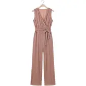 Freebird Dames Jumpsuits F-jer-plisse-lurex-26-2 - Zand - Maat M