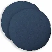 vidaXL Kussensloop 2 st HEERLEN Blauw Diam. 40 cm Stof