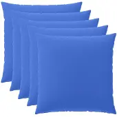 vidaXL Kussensloop 6 st HEERLEN Koninklijk Blauw 80 x 80 cm Polyester