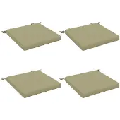 vidaXL Zitkussens SOEST 4 st 100% Polyester Lichtgroen 40 x 40 x 5 cm