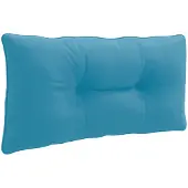 vidaXL Rugkussen PUTTEN 100% Polyester Lichtblauw 70 x 40 x 10 cm