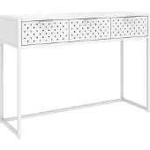 vidaXL Wandtafel 106x35x75 cm staal wit