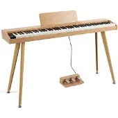 Costway 88-toetsen digitale piano, e-piano met standaard, half-gewogen toetsenbord