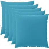 vidaXL Kussensloop 6 st HEERLEN Lichtblauw 60 x 60 cm Polyester