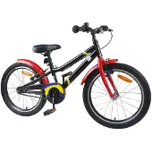 vidaXL Kinderfiets, 22 inch, geschikt voor kinderen van 7-12 jaar, rood en zwart