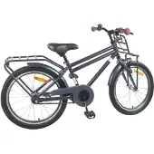 vidaXL Kinderfiets, 18 inch, geschikt voor kinderen van 5-7 jaar, donkergrijs