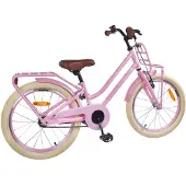 vidaXL Kinderfiets 18 Inch voor 5-7 jaar oud Licht Roze