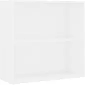 vidaXL Boekenkast met 2 schappen 80x30x76,5 cm spaanplaat wit