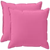 vidaXL Kussensloop 2 st HOUTEN Roze 60 x 60 cm Polyester