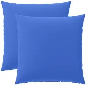 vidaXL Kussensloop 2 st HEERLEN Koninklijk Blauw 65 x 65 cm Polyester