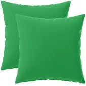 vidaXL Kussensloop 2 st HEERLEN Groen 50 x 50 cm Polyester