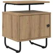 vidaXL Nachtkastje Artisanaal eiken Bewerkt hout