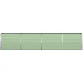 vidaXL Plantenbak Pastelgroen 385 x 50 x 77 cm Gegevens staal