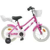 vidaXL Kinderfiets 14 Inch voor 3-5 jaar oud Donkerroze