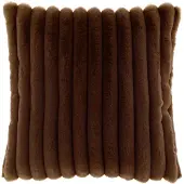 Unique living Sierkussen Peppe - Polyester - Bruin - 45 x 45 x 0 cm (BxHxD)