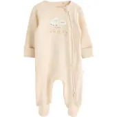 Next Nachtkledij beige / lichtbeige / grijs / wit