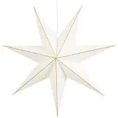 Mica Decorations Papieren kerstster | | Ø 60 cm (Binnen, Wit)