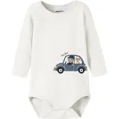 Name it Rompertje/body 'NBMOSMAR' navy / opaal / wit gemêleerd