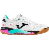 Joma Top Flex Plus Zaalvoetbalschoenen (IN) Wit Zwart Turquoise Roze