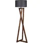 Opviq - Vloerlamp - Bruin Zwart - 46 X 46 X 166 Cm