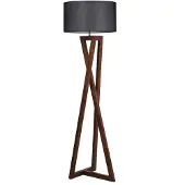 Opviq - Vloerlamp - Zwart Okkernoot - 45 X 45 X 149 Cm