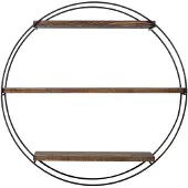 Homitis Moderne Woody Fashion Wandplank | 100% Vurenhout en Metaal | Zwart Notenhout.