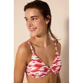 Pentik Bedrukte Ondersteunde Bikini Top
