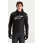 Alpinestars Zaca v2, waterdichte textieljas ,Zwart/Neon-Rood ,XL