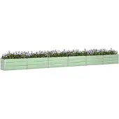 vidaXL Plantenbak Pastelgroen 580 x 50 x 45 cm Gegevens staal