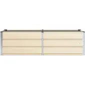 vidaXL Plantenbak Ivoor 160 x 80 x 45 cm Staal