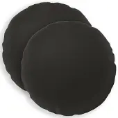 vidaXL Kussensloop 2 st HEERLEN Zwart Diam. 30 cm Polyester