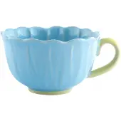 Altomdesign Altom Design Bloem Mok 350ml - Blauw Keramiek