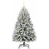 vidaXL Kunstkerstboom 120 cm 150 LED's Warmwit PVC en Staal