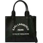 Karl Lagerfeld Handtas 'Rue St-Guillaume' rood / wit