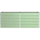vidaXL Plantenbak Pastelgroen 195 x 50 x 77 cm Gegevens staal