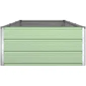 vidaXL Plantenbak Pastelgroen 290 x 100 x 45 cm Gegalvaniseerd staal