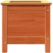 vidaXL Plantenbak Wasbruin 40 x 40 x 39 cm Massief grenenhout