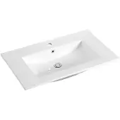 Lambini Designs Pavia wastafel keramiek 60cm met kraangat wit glans
