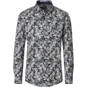 Casa Moda Casual Fit Overhemd groen, Bedrukt